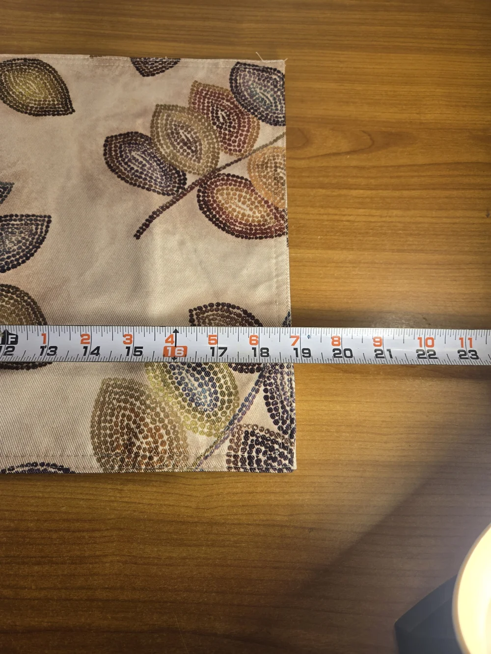 Set of 4 Croscill Brown Floral Place Mats Autumn Leaves 18.5